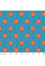 Cloud9 Fabrics Goodnight Moon, Balloon in Blue, Fabric Half-Yards