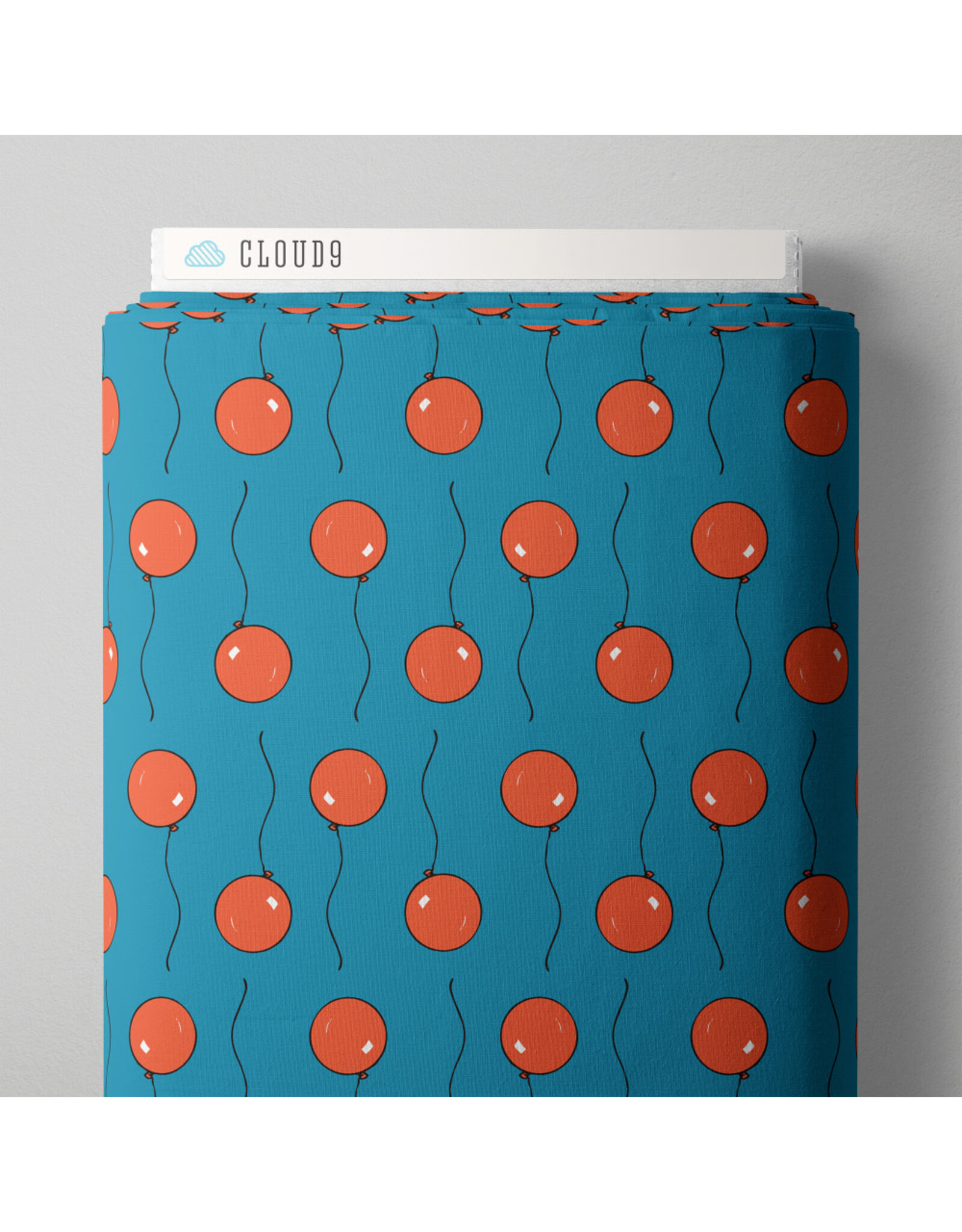 Cloud9 Fabrics Goodnight Moon, Balloon in Blue, Fabric Half-Yards