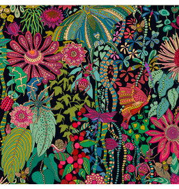Sally Kelly Twilight, Twilight Dance in Black, Fabric Half-Yards