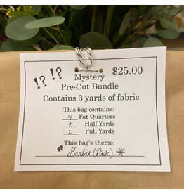 PD ON SALE- "Barbie (Pink)" Mystery Pre-Cut Bundle - Contains 3 Yards
