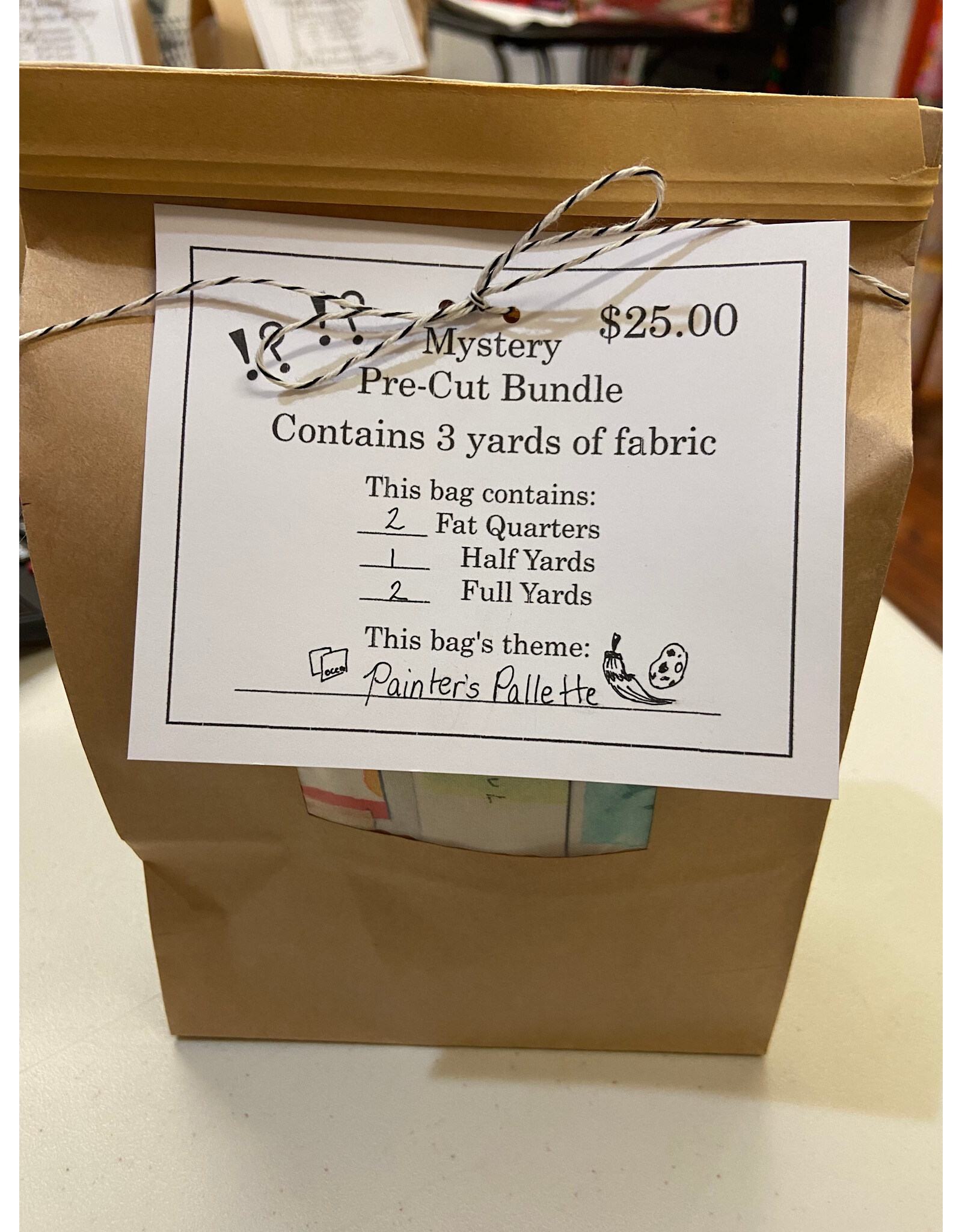 PD ON SALE- "Painter's Palette" Mystery Pre-Cut Bundle - Contains 3 Yards