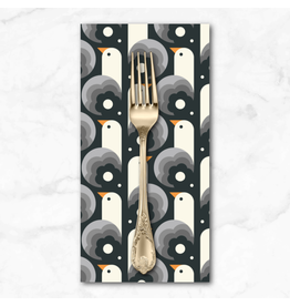 PD's Cloud9 Collection Ocean Motion, Seagulls in Gray, Dinner Napkin