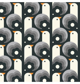 Cloud9 Fabrics Ocean Motion, Seagulls in Gray, Fabric Half-Yards