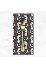 PD's Cloud9 Collection Ocean Motion, Seahorses in Gray, Dinner Napkin PD's Cloud9 Collection Ocean Motion, Seahorses in Gray, Dinner Napkin