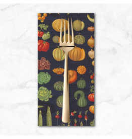 PD's Moda Collection Farm and Garden, Harvest in Indigo, Dinner Napkin
