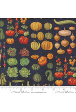 Moda Farm and Garden, Harvest in Indigo, Fabric Half-Yards