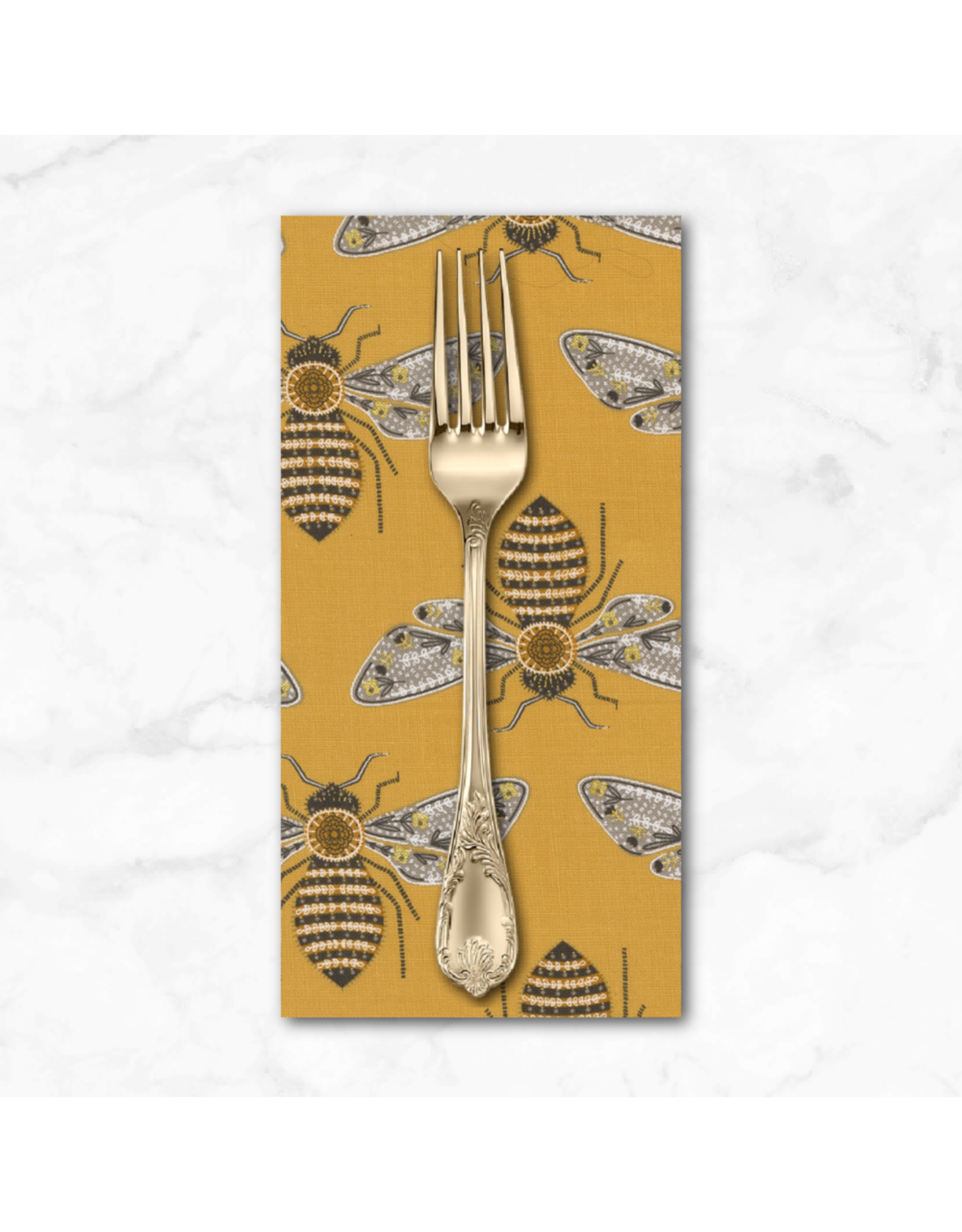 PD's Gingiber Collection Bee Garden, Bumblebee in Honey, Dinner Napkin