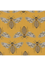 Gingiber Bee Garden, Bumblebee in Honey, Fabric Half-Yards