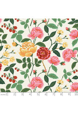 Rifle Paper Co. Rayon, English Rose, Roses in Cream, Fabric Half-Yards