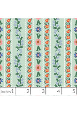 Rifle Paper Co. English Rose, Delphine in Mint, Fabric Half-Yards
