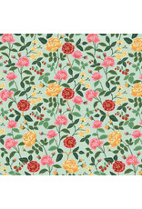 Rifle Paper Co. English Rose, Roses in Mint, Fabric Half-Yards