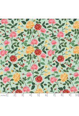 Rifle Paper Co. English Rose, Roses in Mint, Fabric Half-Yards