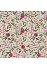 Rifle Paper Co. English Rose, Roses in Plum, Fabric Half-Yards Rifle Paper Co. English Rose, Roses in Plum, Fabric Half-Yards