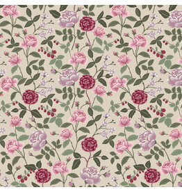 Rifle Paper Co. English Rose, Roses in Plum, Fabric Half-Yards