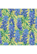 Martha Negley Nation of Flowers, Bluebonnet in Blue, Fabric Half-Yards Martha Negley Nation of Flowers, Bluebonnet in Blue, Fabric Half-Yards