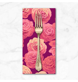 PD's Martha Negley Collection Nation of Flowers, Camellia in Pink, Dinner Napkin