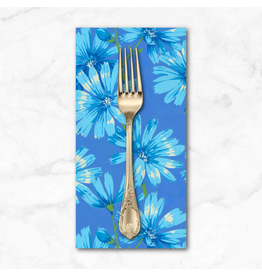 PD's Martha Negley Collection Nation of Flowers, Chicory in Blue, Dinner Napkin