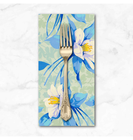 PD's Martha Negley Collection Nation of Flowers, Columbine in Sky, Dinner Napkin
