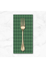 PD's Martha Negley Collection Nation of Flowers, Diamond in Dark Green, Dinner Napkin