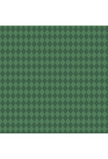 Martha Negley Nation of Flowers, Diamond in Dark Green, Fabric Half-Yards
