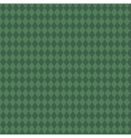 Martha Negley Nation of Flowers, Diamond in Dark Green, Fabric Half-Yards