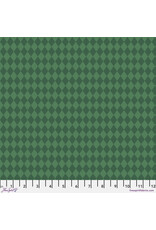 Martha Negley Nation of Flowers, Diamond in Dark Green, Fabric Half-Yards