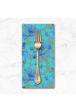PD's Martha Negley Collection Nation of Flowers, Dogwood in Aqua, Dinner Napkin