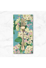 PD's Martha Negley Collection Nation of Flowers, Mountain Laurel in Aqua, Dinner Napkin