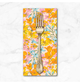 PD's Martha Negley Collection Nation of Flowers, Pacific Coast in Golden, Dinner Napkin