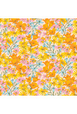Martha Negley Nation of Flowers, Pacific Coast in Golden, Fabric Half-Yards