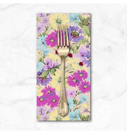 PD's Martha Negley Collection Nation of Flowers, Prairie Wildflowers in Lavender, Dinner Napkin