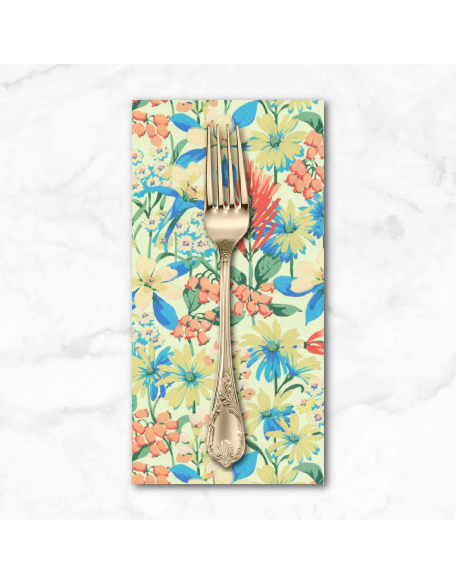 PD's Martha Negley Collection Nation of Flowers, Rocky Mountain Wildflowers in Sky, Dinner Napkin