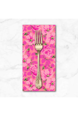 PD's Martha Negley Collection Nation of Flowers, Roses in Pink, Dinner Napkin