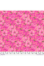 Martha Negley Nation of Flowers, Roses in Pink, Fabric Half-Yards