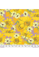 Martha Negley Nation of Flowers, Sunflower in Yellow, Fabric Half-Yards Martha Negley Nation of Flowers, Sunflower in Yellow, Fabric Half-Yards