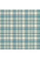 Robert Kaufman Yarn Dyed Cotton Flannel, Mammoth Organic Flannel in Dusty Blue, Fabric Half-Yards