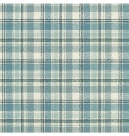Robert Kaufman Yarn Dyed Cotton Flannel, Mammoth Organic Flannel in Dusty Blue, Fabric Half-Yards
