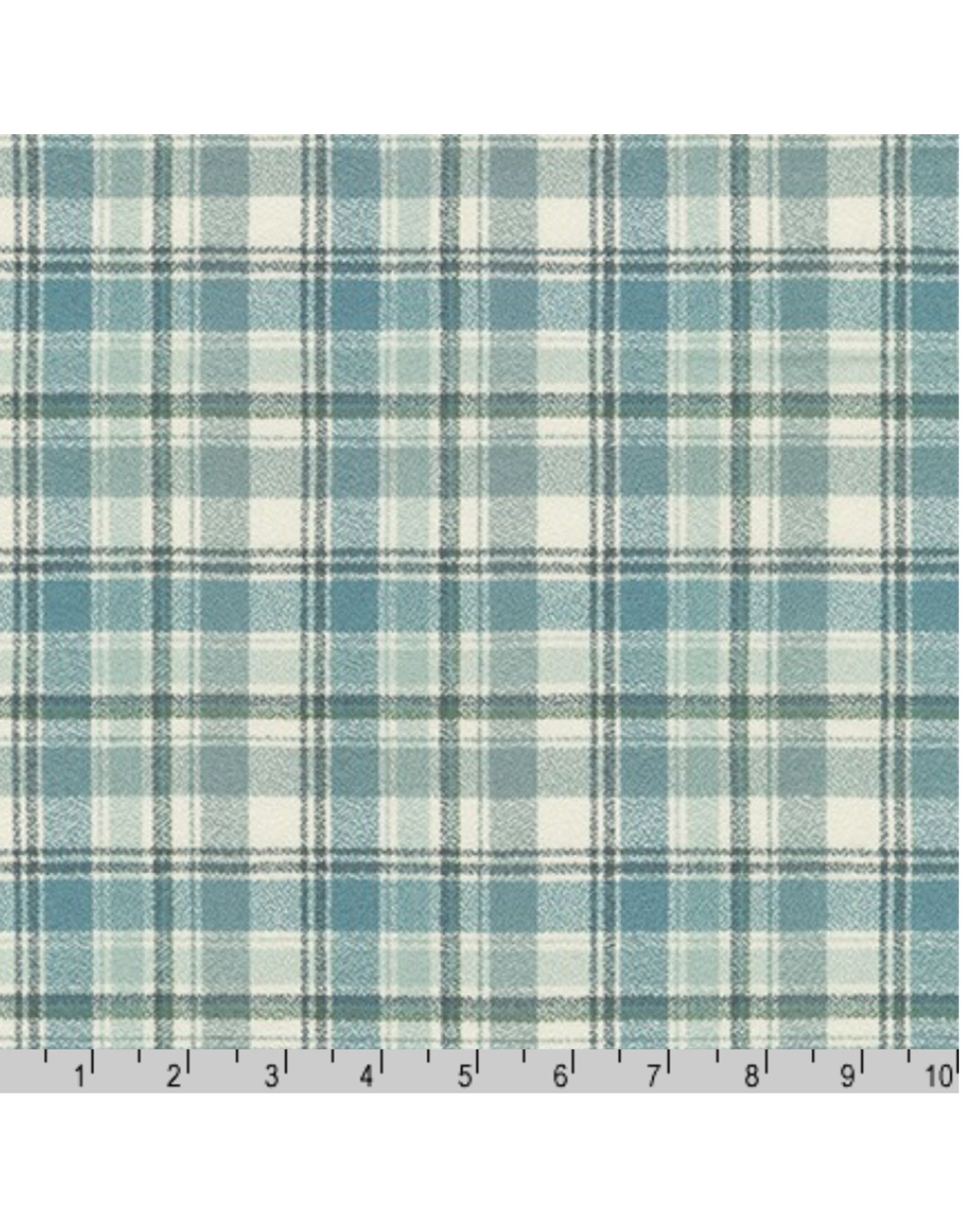 Robert Kaufman Yarn Dyed Cotton Flannel, Mammoth Organic Flannel in Dusty Blue, Fabric Half-Yards