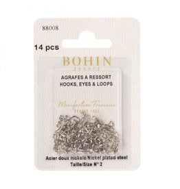 Bohin Hooks, Eyes and Loops, Size 2