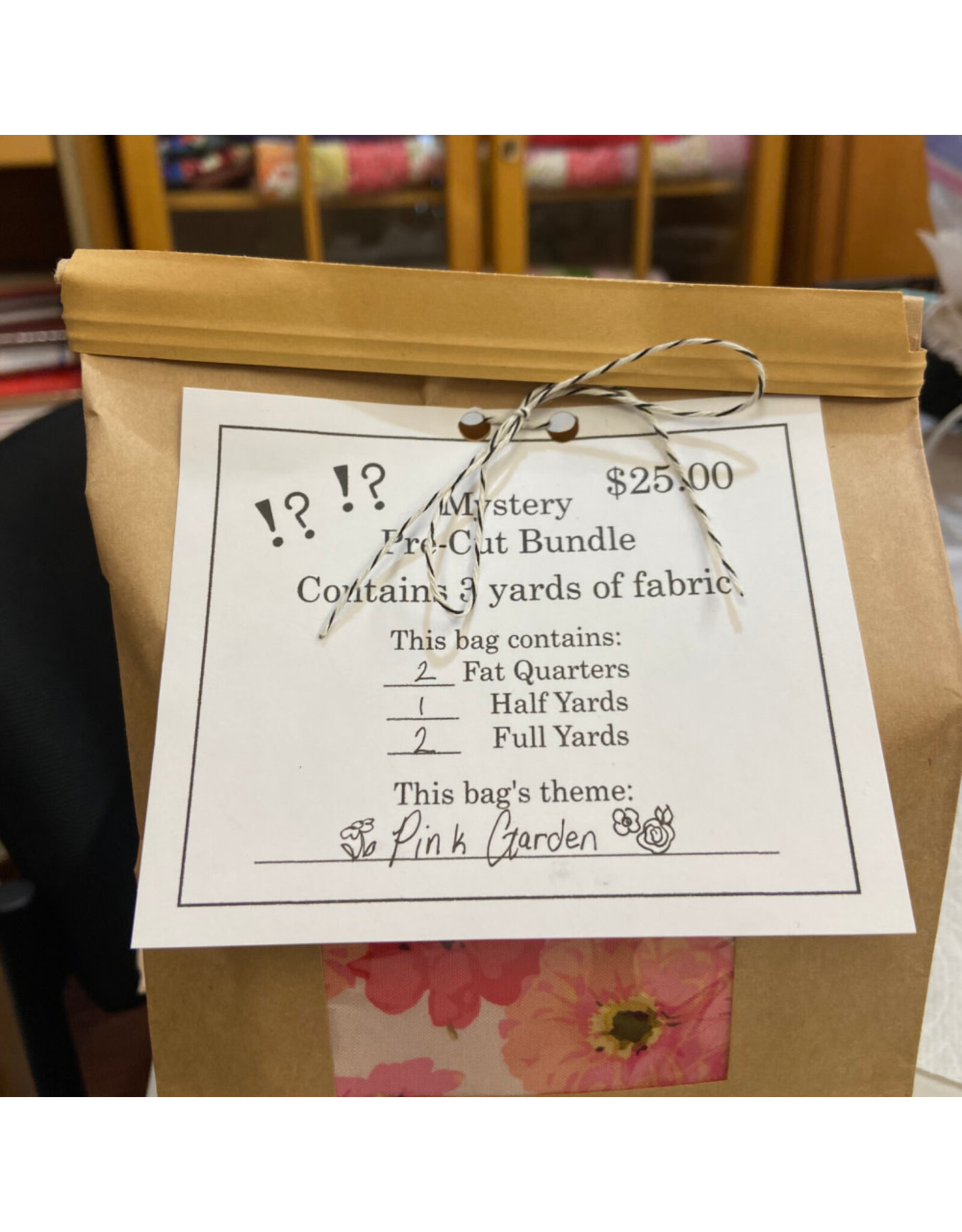 PD ON SALE- "Pink Garden" Mystery Pre-Cut Bundle - Contains 3 Yards