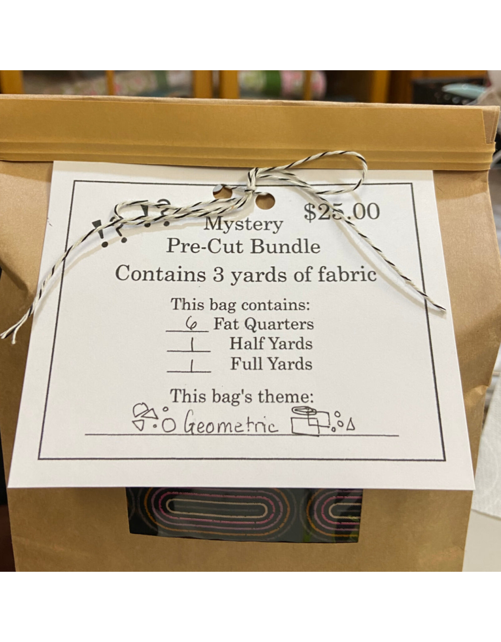PD ON SALE- "Geometric" Mystery Pre-Cut Bundle - Contains 3 Yards