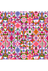 Monika Forsberg Rising Tide, Brine in Pink, Fabric Half-Yards