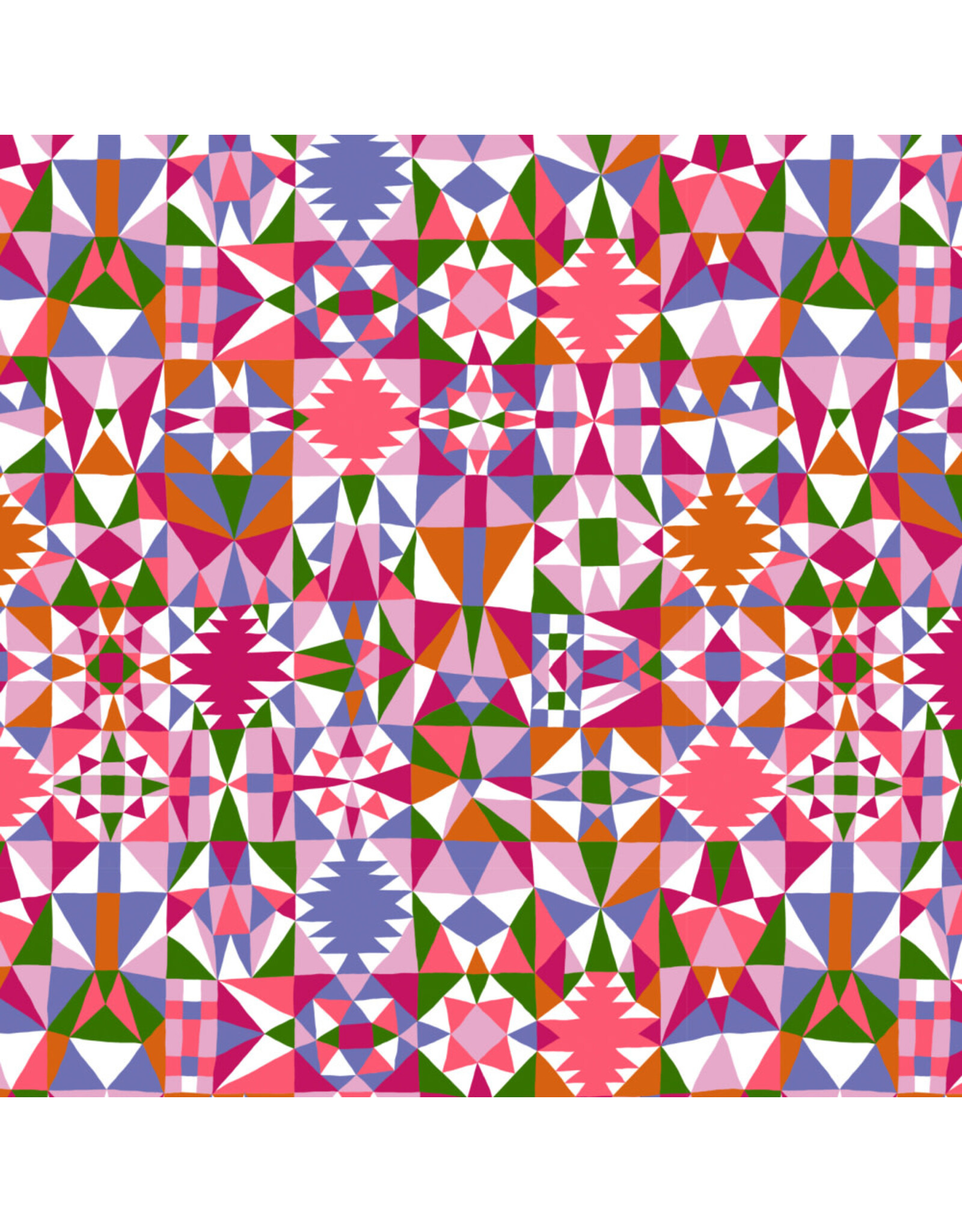 Monika Forsberg Rising Tide, Brine in Pink, Fabric Half-Yards