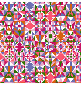Monika Forsberg Rising Tide, Brine in Pink, Fabric Half-Yards