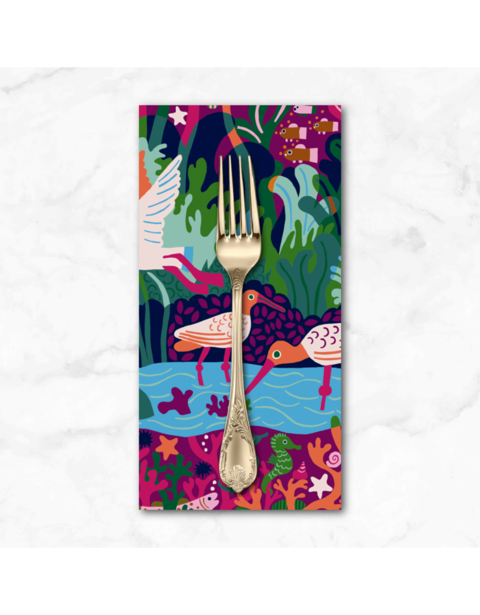 PD'S Free Spirit Collection Rising Tide, Cove in Multi, Dinner Napkin