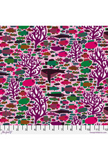 Monika Forsberg Rising Tide, Drifting in Pink, Fabric Half-Yards