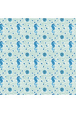 Monika Forsberg Rising Tide, Shallows in Mint, Fabric Half-Yards