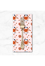 PD'S Free Spirit Collection Rising Tide, Shore Line in Pink, Dinner Napkin