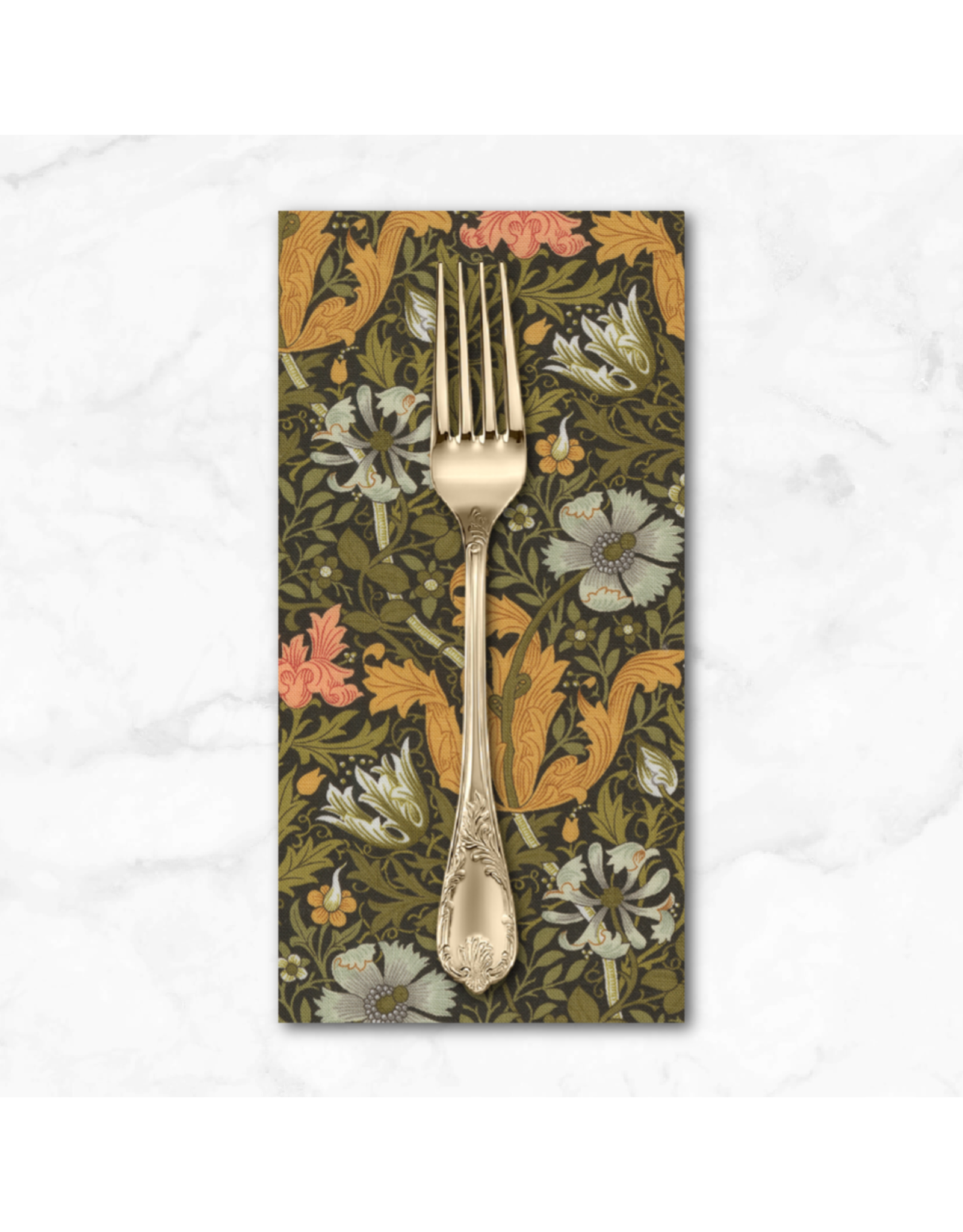 PD's Barbara Brackman Collection Morris Manor, Best of Morris, Compton in Ebony, Dinner Napkin
