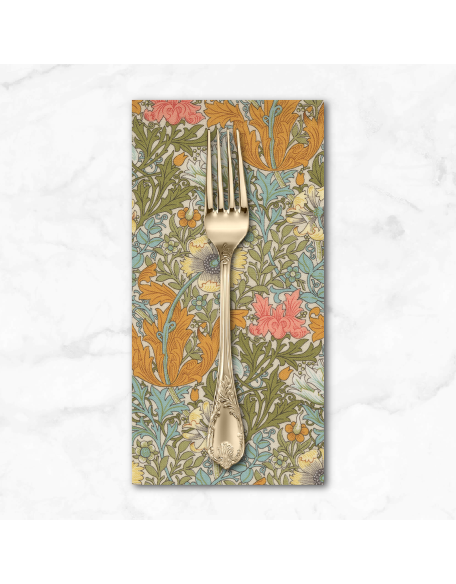 PD's Barbara Brackman Collection Morris Manor, Best of Morris, Compton in Porcelain, Dinner Napkin